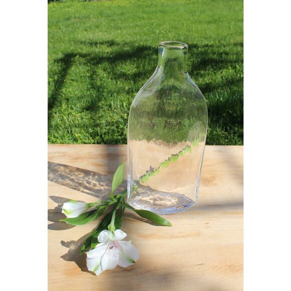 Decorative Vintage Clear Glass Bottle / SimpleVase - Picture 2 of 8